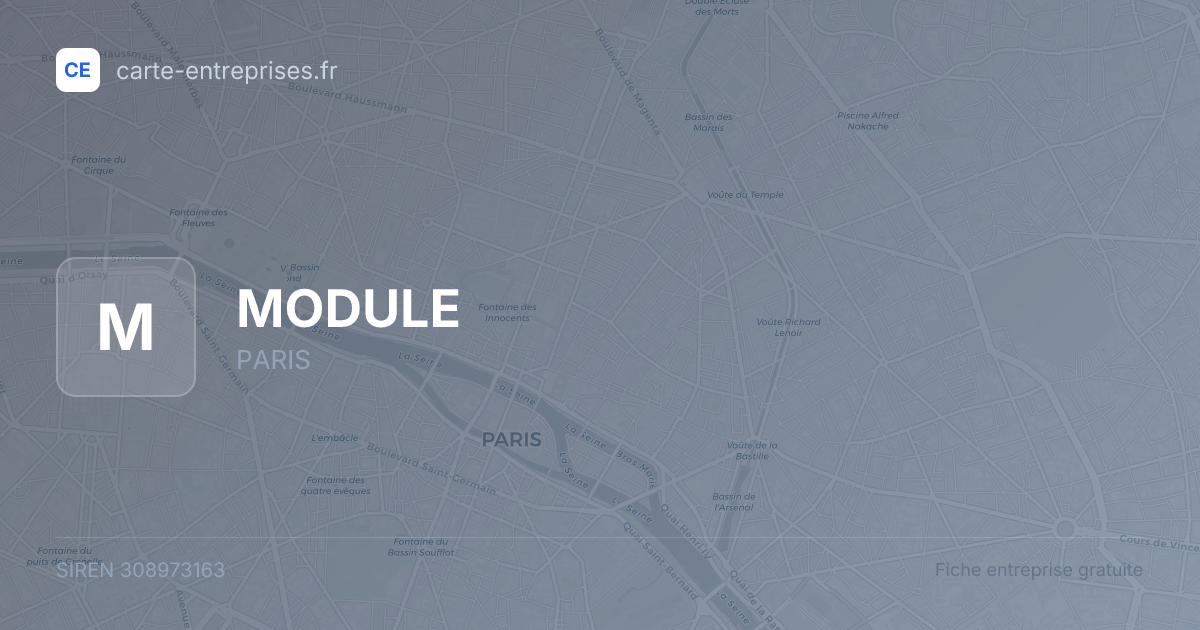 MODULE — 308973163 — fiche entreprise