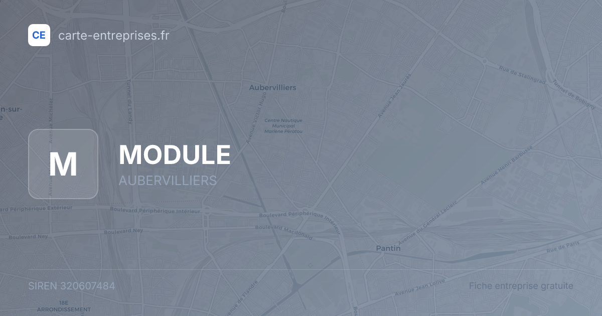 MODULE — 320607484 — fiche entreprise