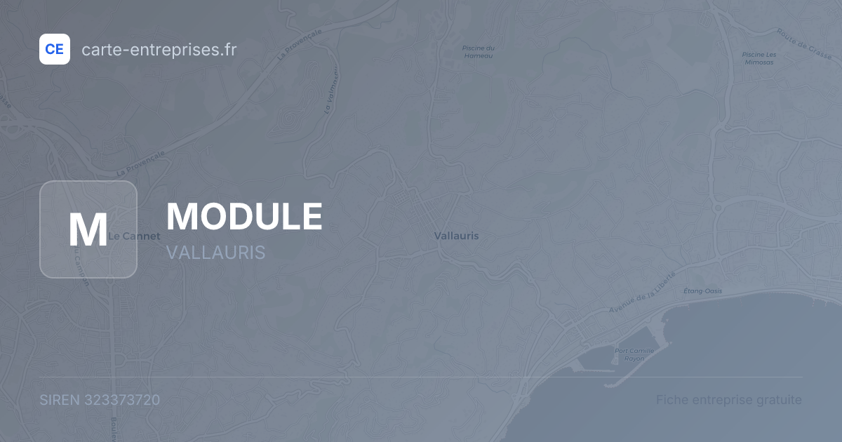 MODULE — 323373720 — fiche entreprise