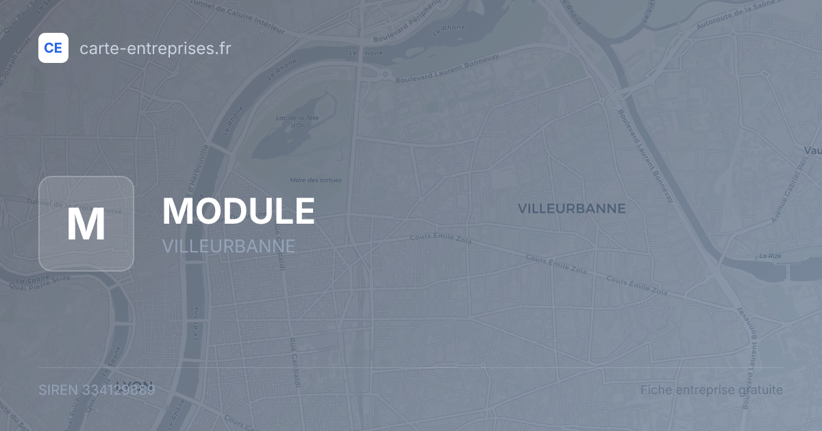 MODULE — 334129889 — fiche entreprise