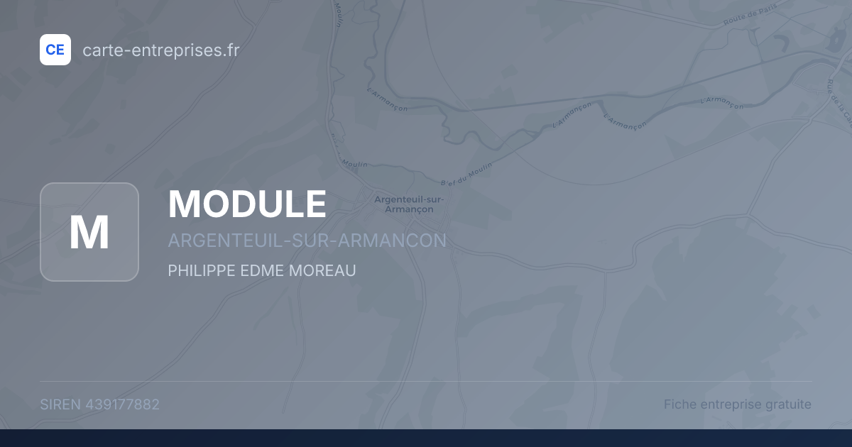 MODULE — 439177882 — fiche entreprise