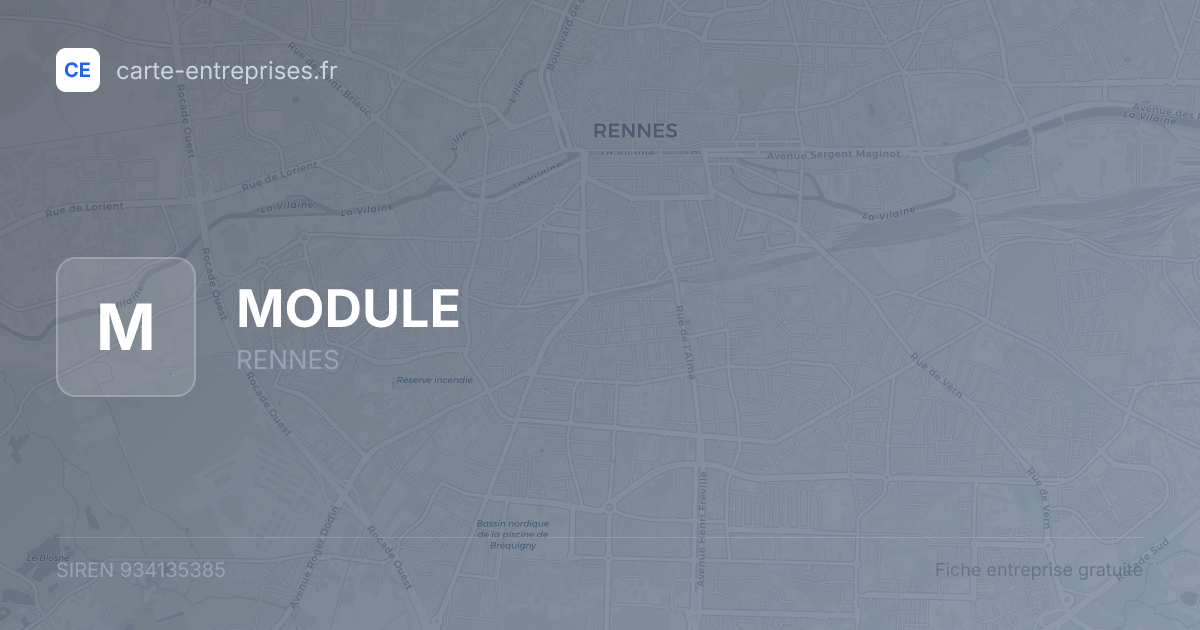 MODULE — 934135385 — fiche entreprise