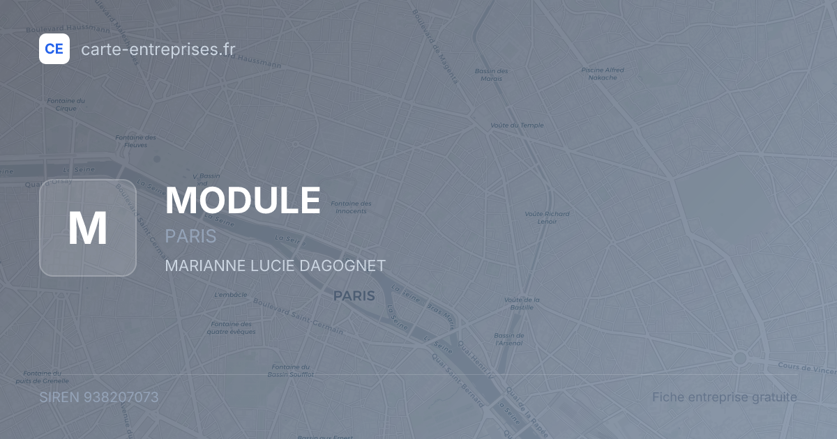 MODULE — 938207073 — fiche entreprise