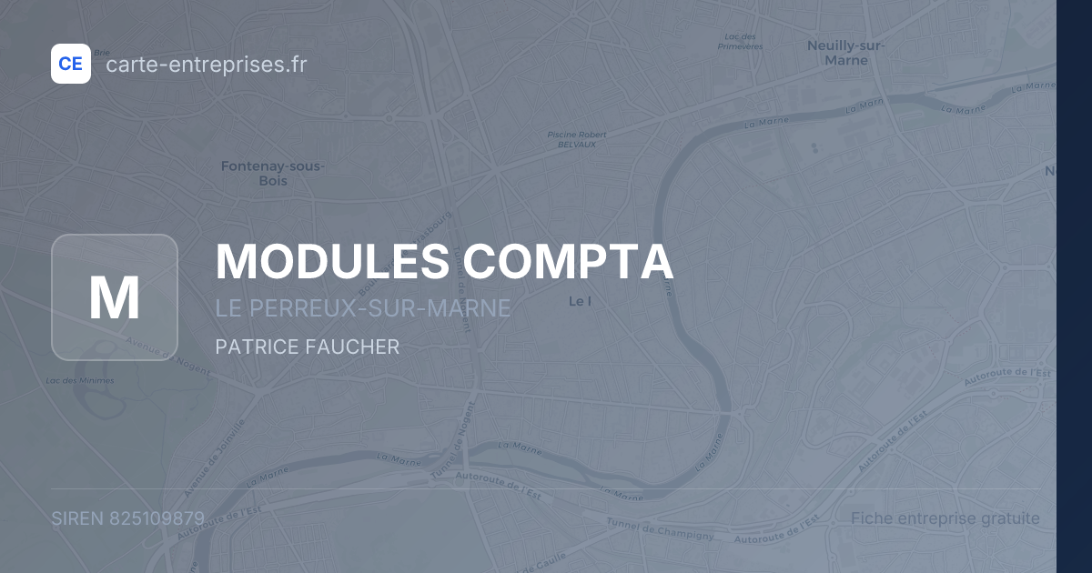 MODULES COMPTA — 825109879 — fiche entreprise