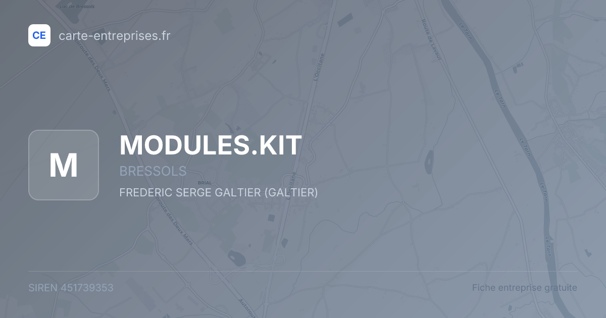MODULES.KIT — 451739353 — fiche entreprise