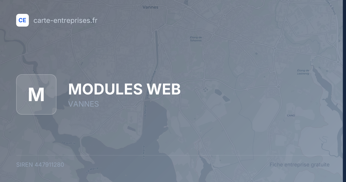MODULES WEB — 447911280 — fiche entreprise