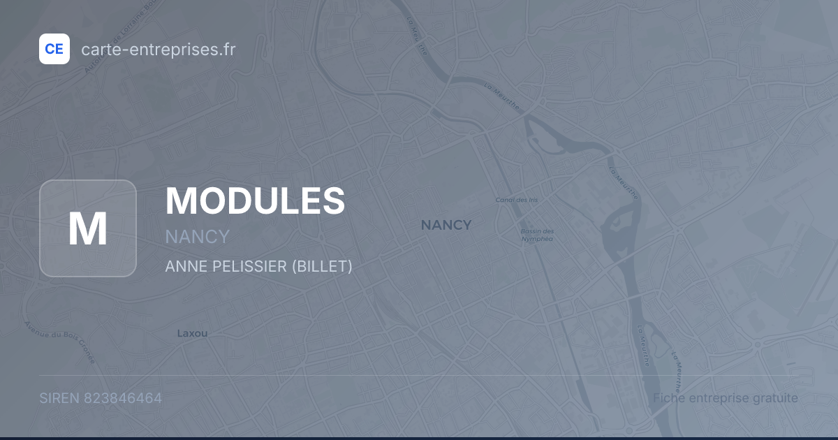 MODULES — 823846464 — fiche entreprise