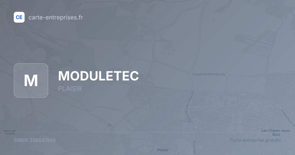 MODULETEC — 338541949 — fiche entreprise