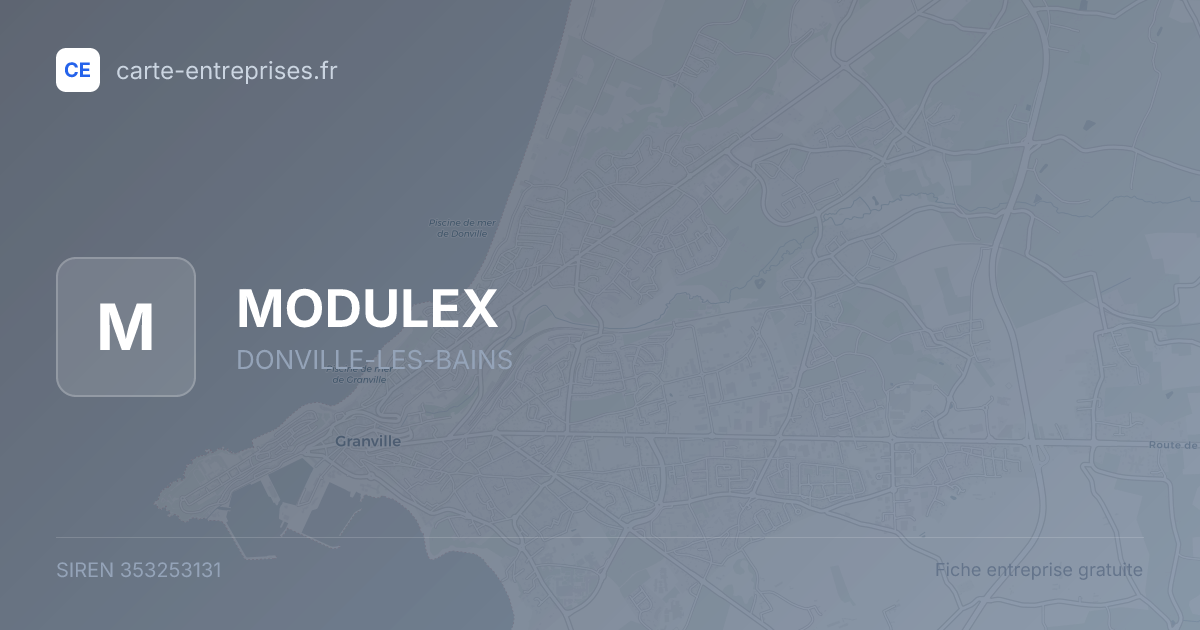 MODULEX — 353253131 — fiche entreprise