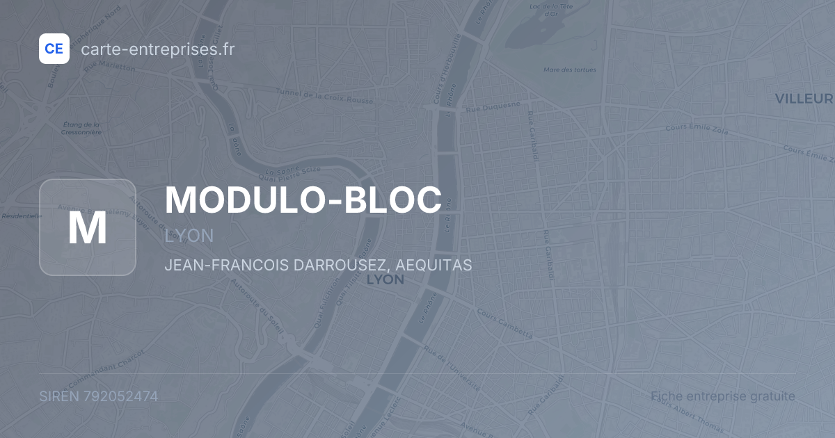 MODULO-BLOC — 792052474 — fiche entreprise