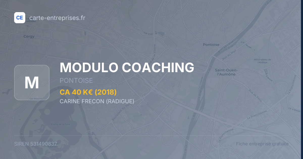 MODULO COACHING — 531490837 — fiche entreprise