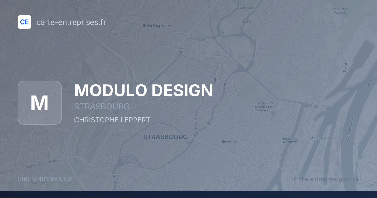 MODULO DESIGN — 481390052 — fiche entreprise