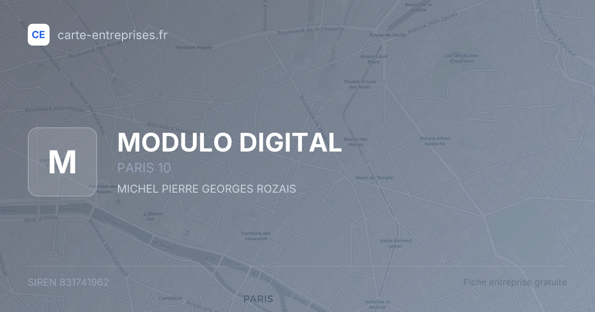 MODULO DIGITAL — 831741962 — fiche entreprise