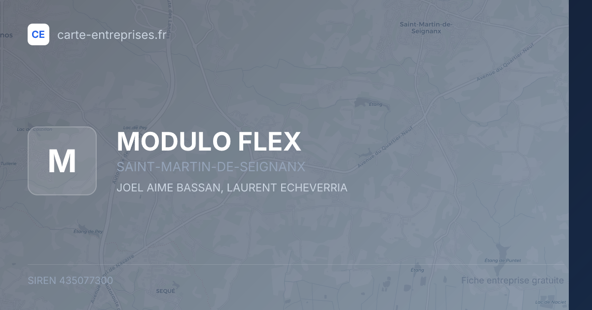 MODULO FLEX — 435077300 — fiche entreprise