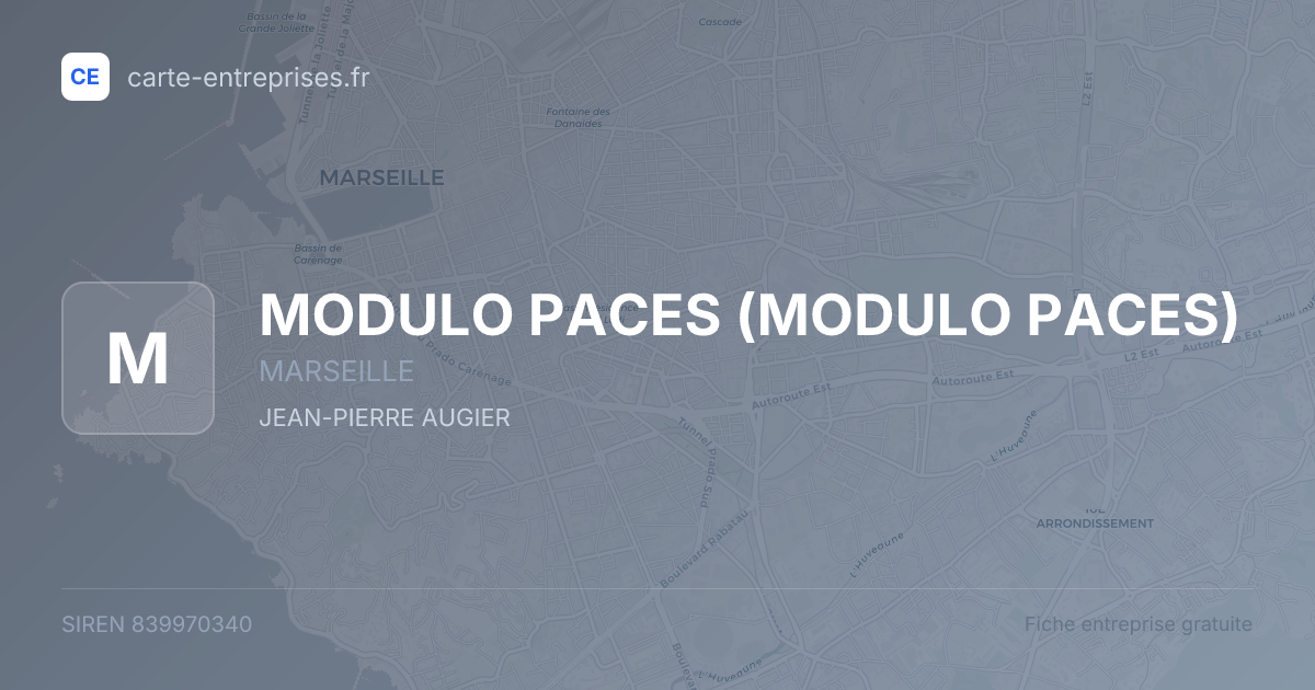 MODULO PACES — 839970340 — fiche entreprise