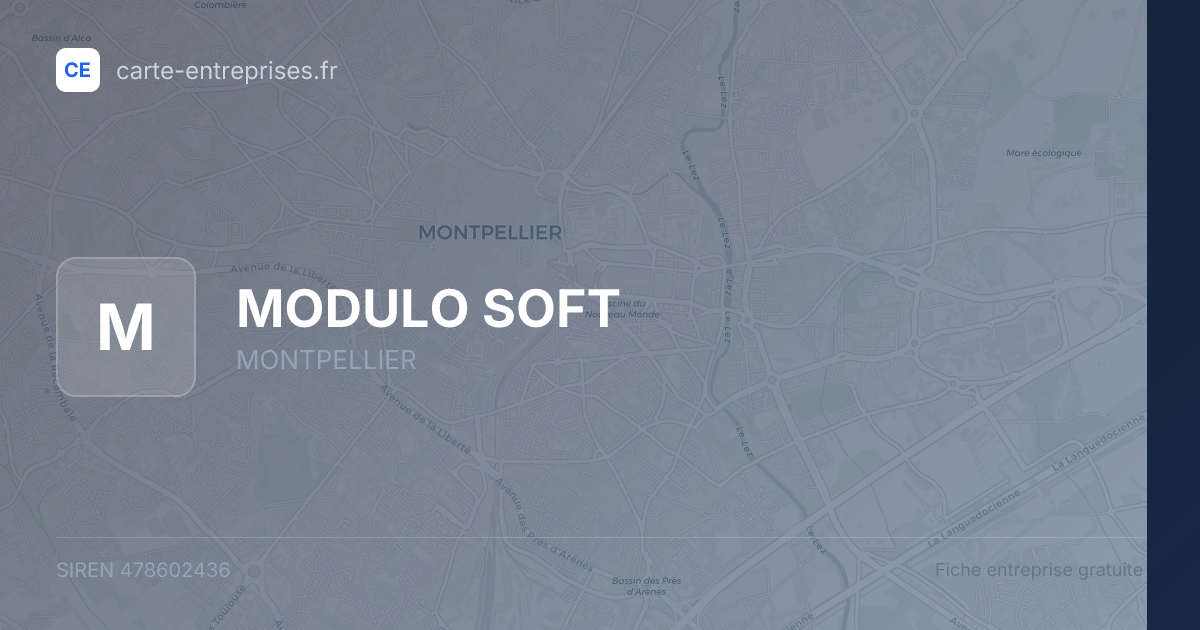 MODULO SOFT — 478602436 — fiche entreprise