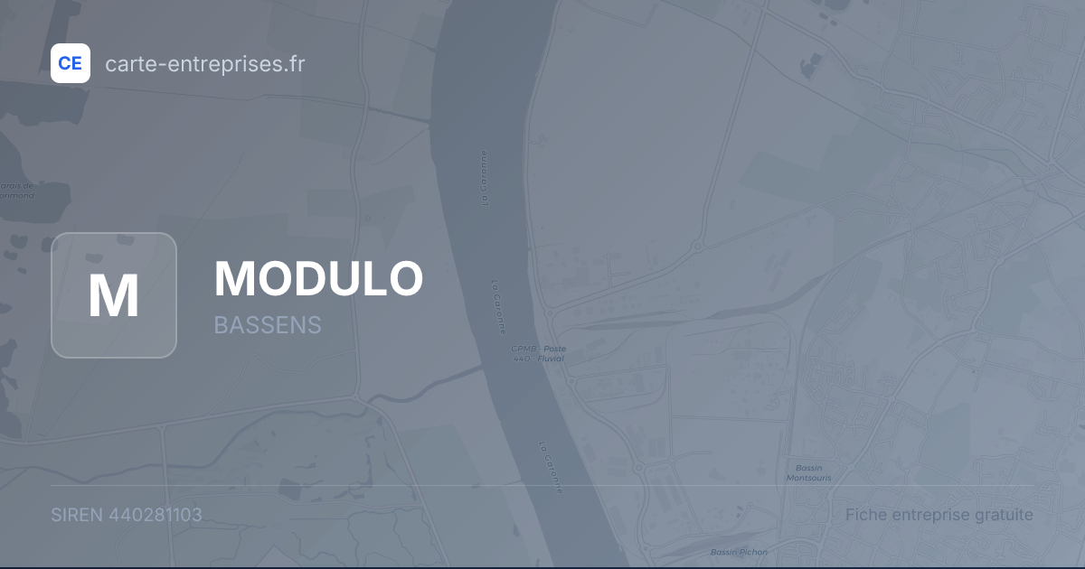 MODULO — 440281103 — fiche entreprise