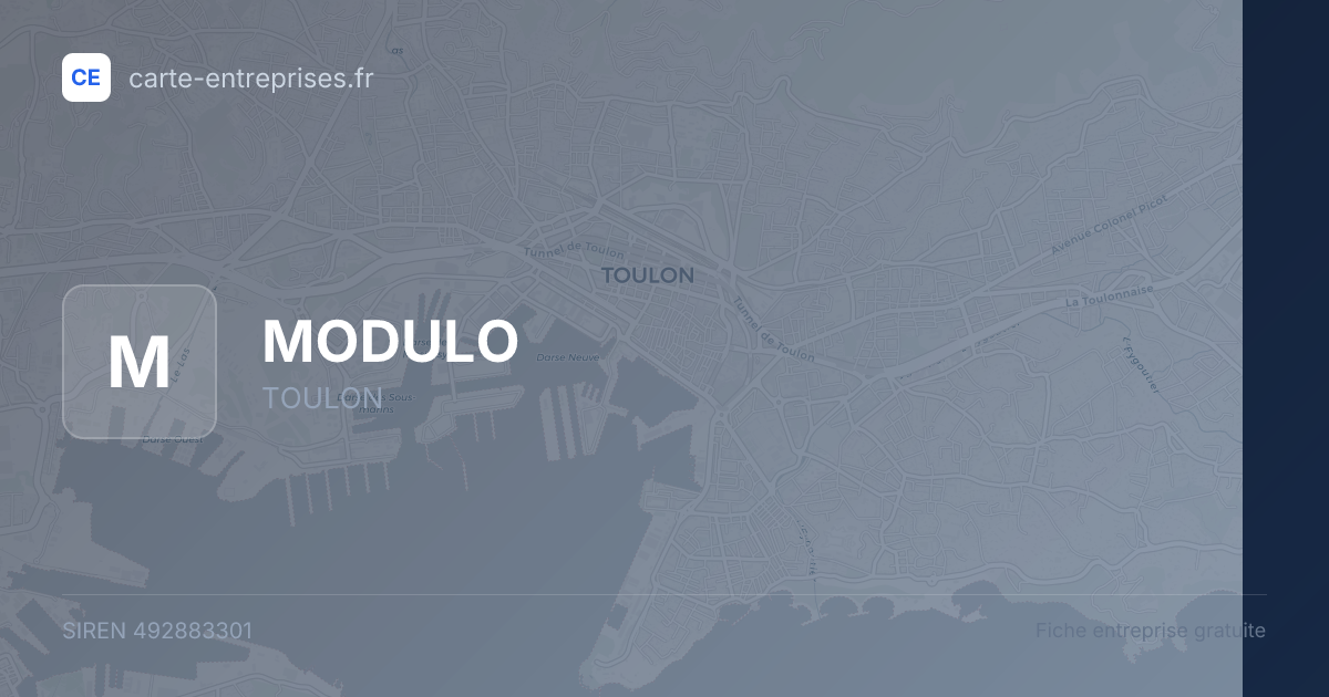 MODULO — 492883301 — fiche entreprise