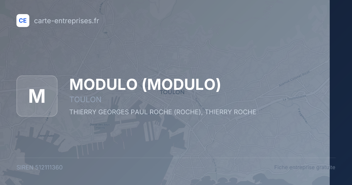 MODULO — 512111360 — fiche entreprise