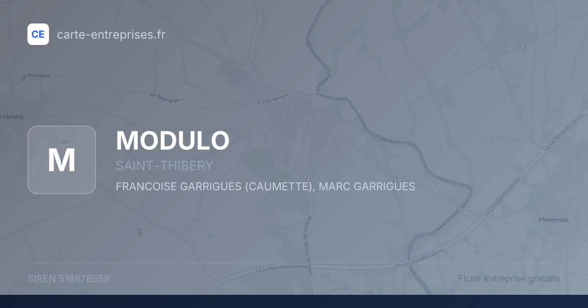 MODULO — 518878558 — fiche entreprise