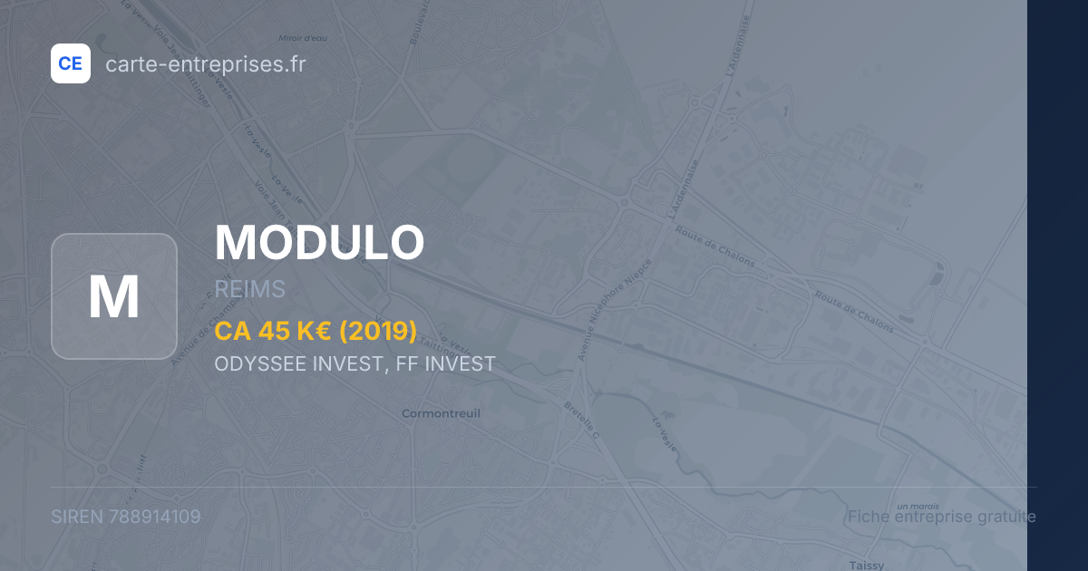 MODULO — 788914109 — fiche entreprise