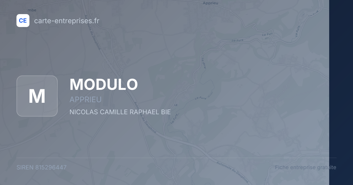 MODULO — 815296447 — fiche entreprise