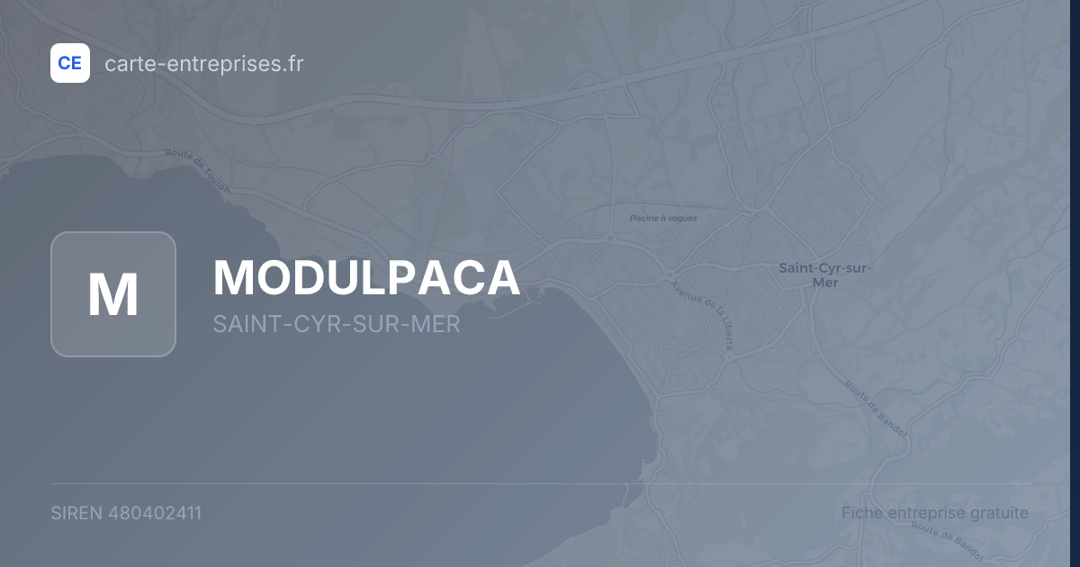 MODULPACA — 480402411 — fiche entreprise