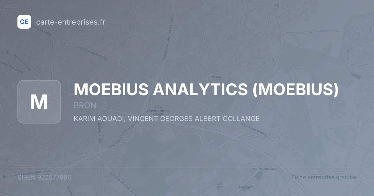 MOEBIUS ANALYTICS (MOEBIUS) — 922577986 — fiche entreprise