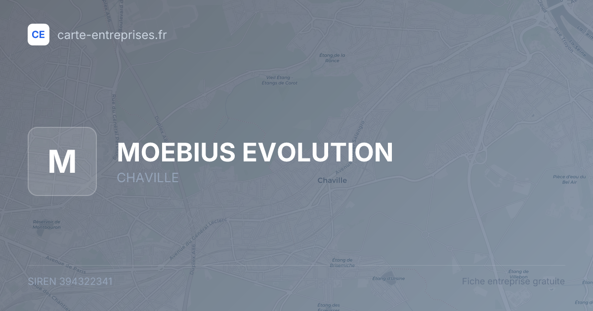 MOEBIUS EVOLUTION — 394322341 — fiche entreprise