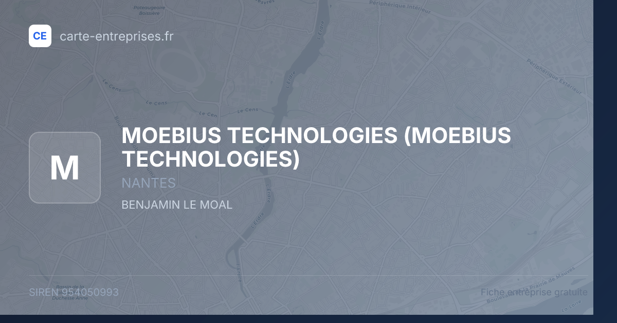 MOEBIUS TECHNOLOGIES — 954050993 — fiche entreprise