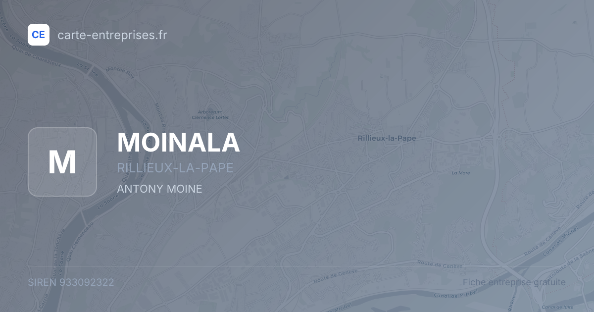 MOINALA — 933092322 — fiche entreprise