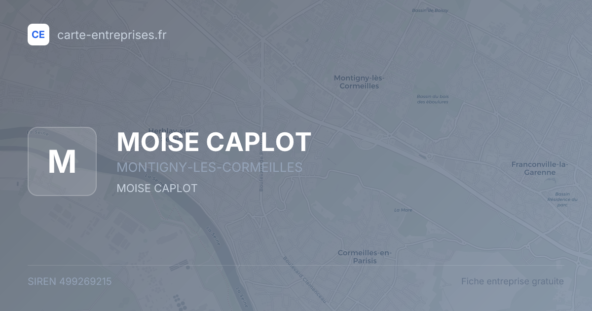 MOISE CAPLOT — 499269215 — fiche entreprise