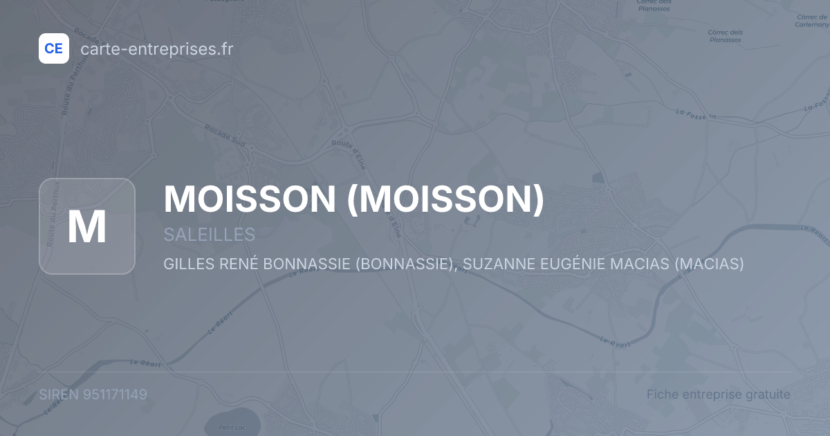 MOISSON — 951171149 — fiche entreprise