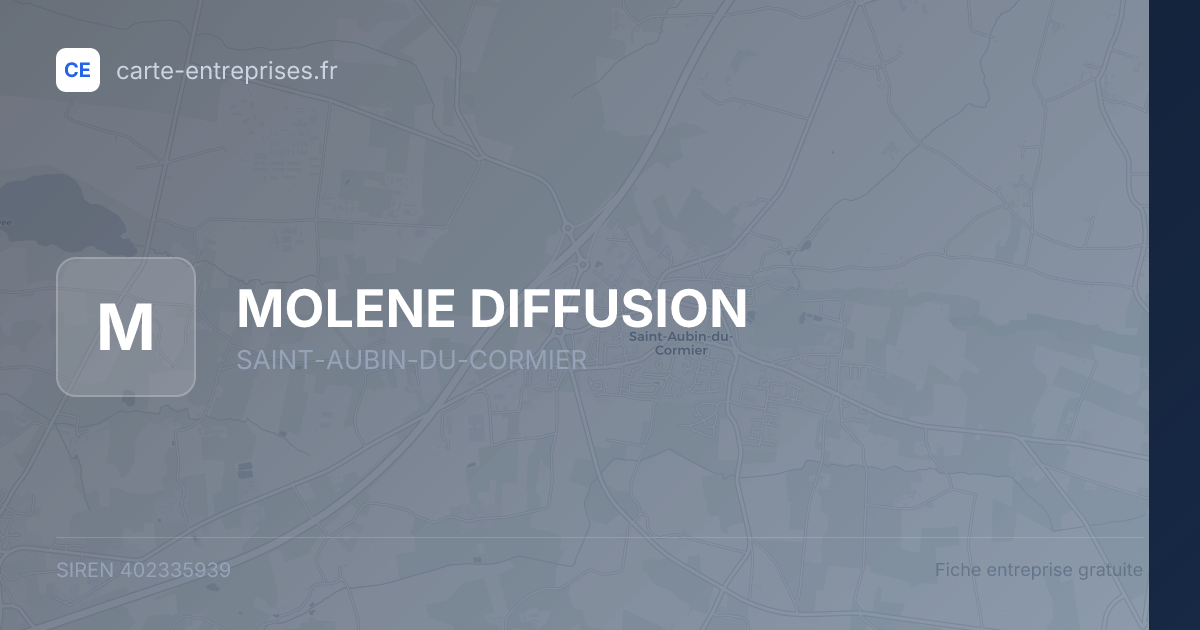 MOLENE DIFFUSION — 402335939 — fiche entreprise