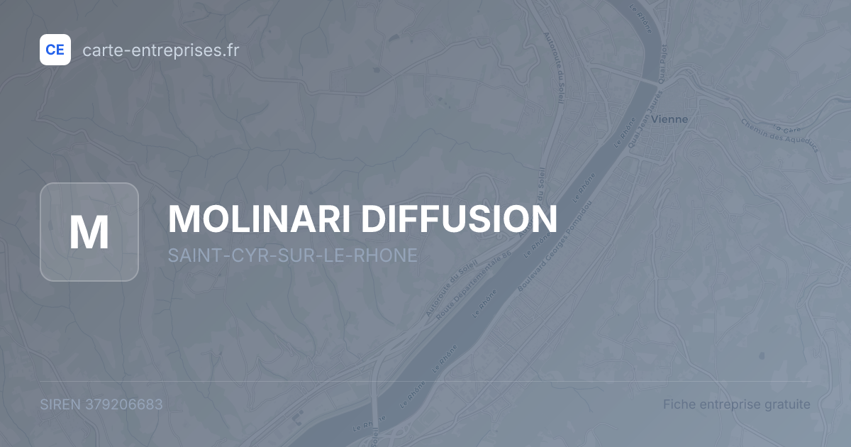 MOLINARI DIFFUSION — 379206683 — fiche entreprise
