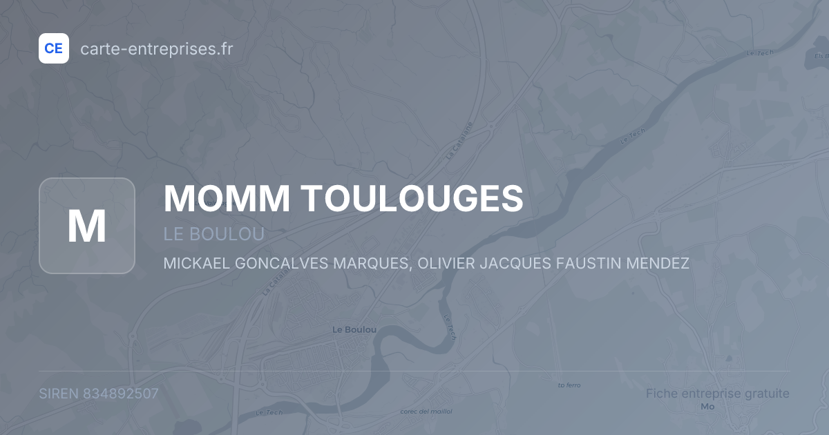 MOMM TOULOUGES — 834892507 — fiche entreprise