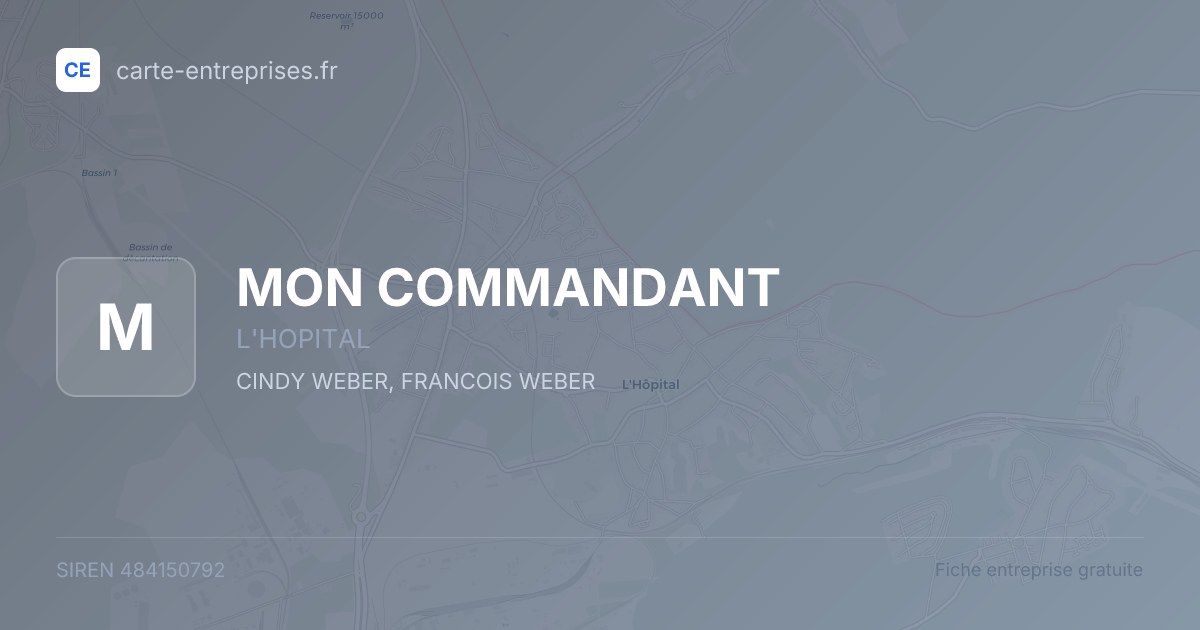 MON COMMANDANT — 484150792 — fiche entreprise