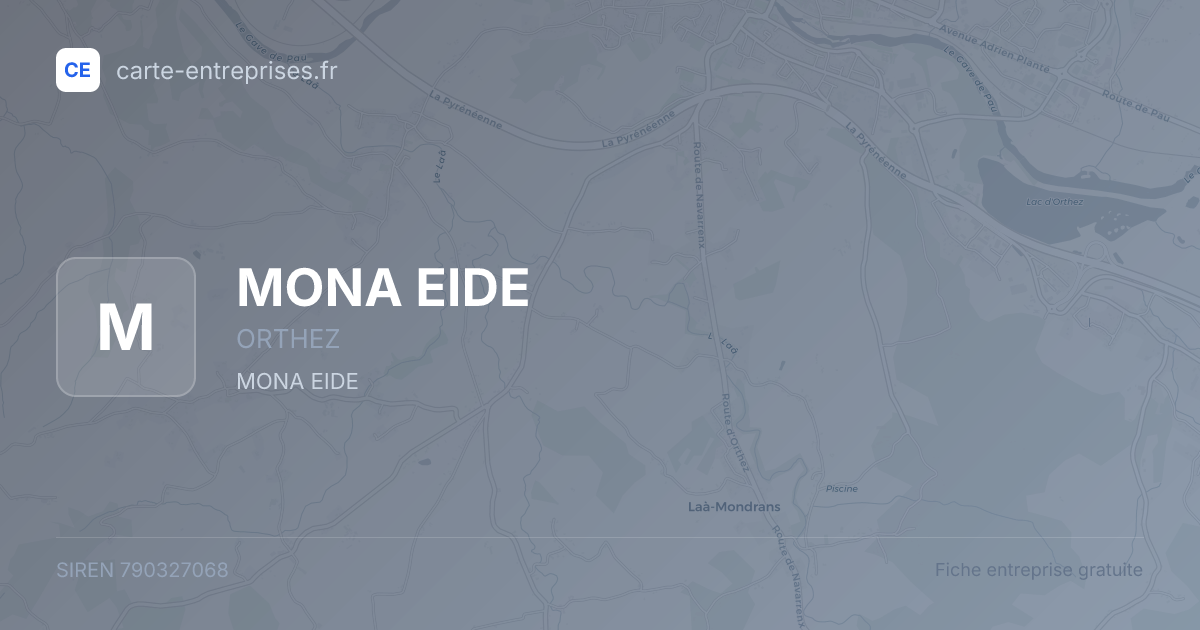 MONA EIDE — 790327068 — fiche entreprise
