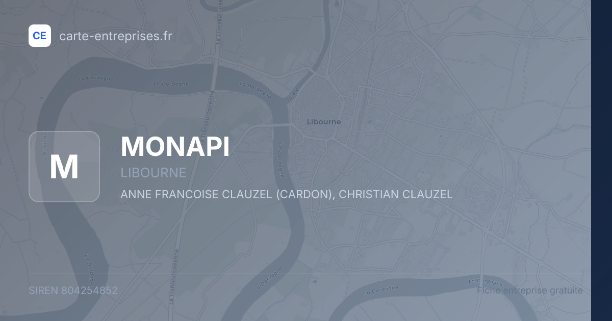 MONAPI — 804254852 — fiche entreprise
