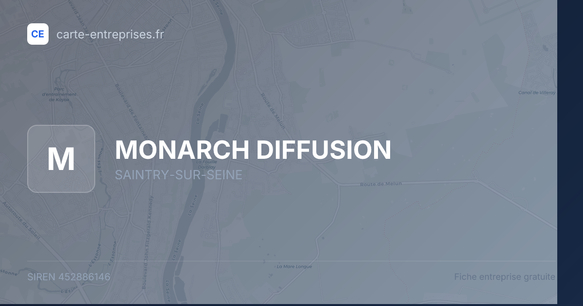 MONARCH DIFFUSION — 452886146 — fiche entreprise