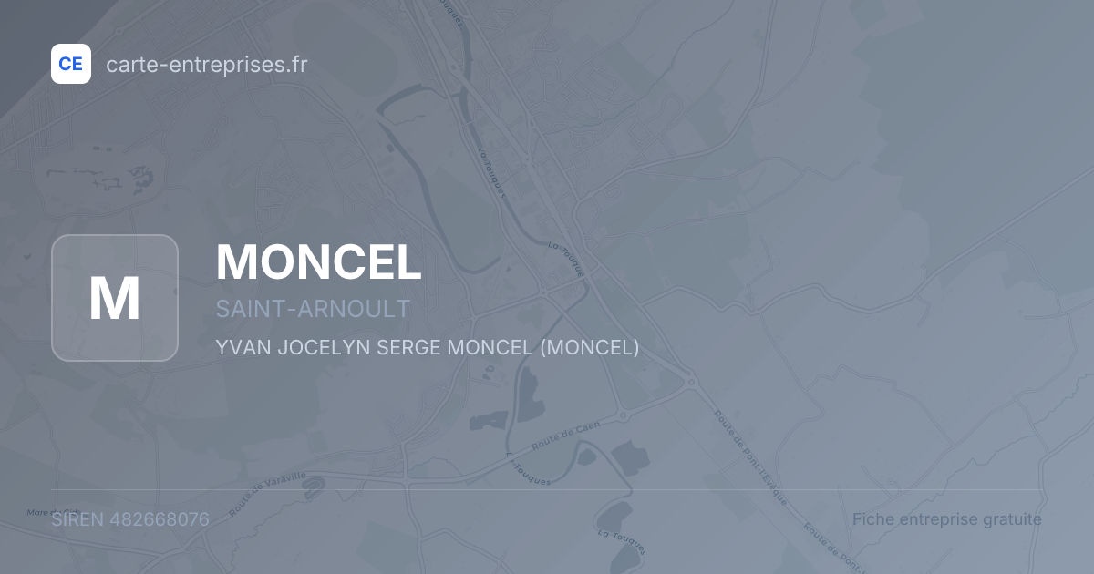MONCEL — 482668076 — fiche entreprise