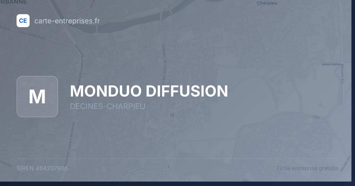 MONDUO DIFFUSION — 484207865 — fiche entreprise