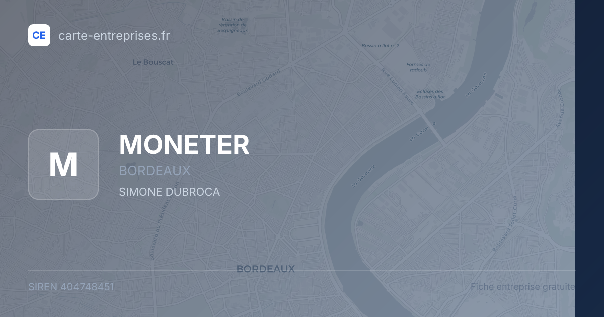 MONETER — 404748451 — fiche entreprise