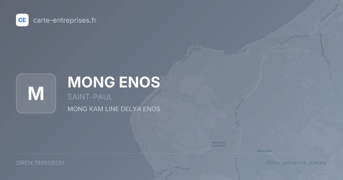 MONG ENOS — 788508281 — fiche entreprise