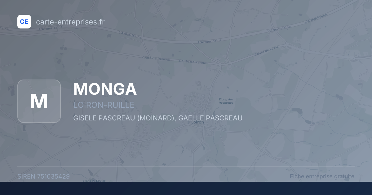 MONGA — 751035429 — fiche entreprise
