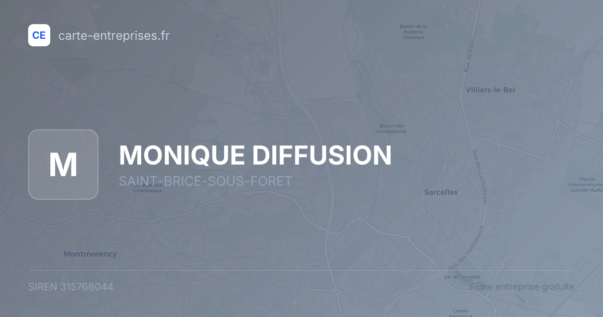MONIQUE DIFFUSION — 315768044 — fiche entreprise