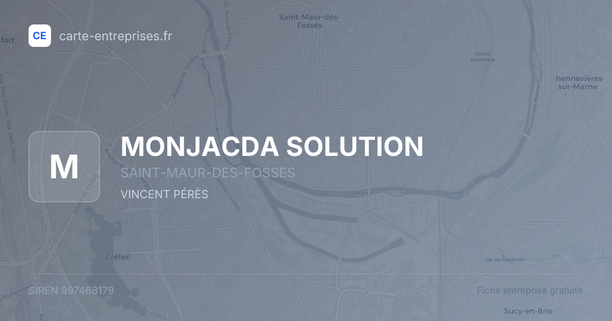 MONJACDA SOLUTION — 897468179 — fiche entreprise