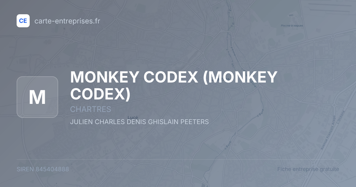 MONKEY CODEX — 845404888 — fiche entreprise