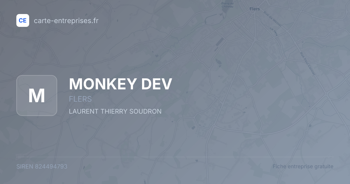 MONKEY DEV — 824494793 — fiche entreprise
