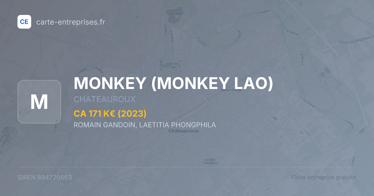 MONKEY (MONKEY LAO) — 894720663 — fiche entreprise